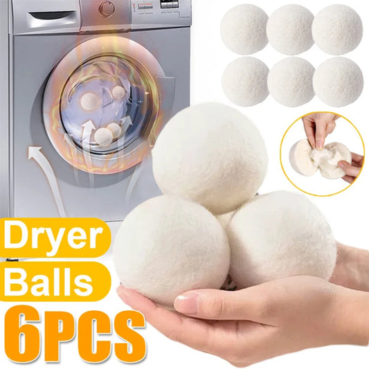 1/3/6PCS Wool Dryer Balls