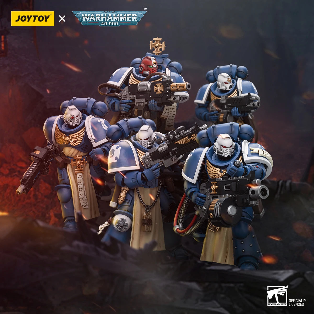 JOYTOY Warhammer 40k 1/18 Action Figures Anime 12.1cm Ultramarines Sternguard Veteran
