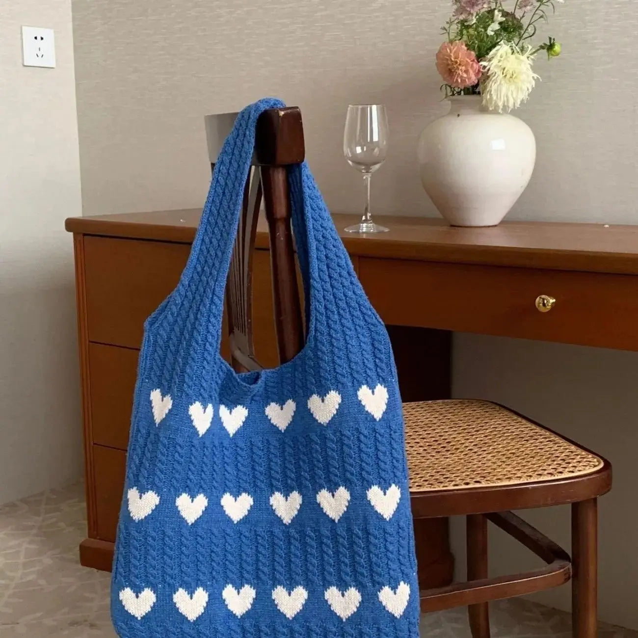 Knitted Love Shoulder Bag