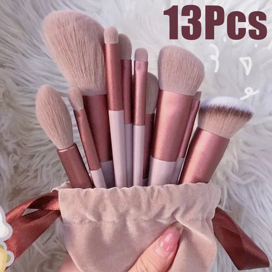 13 PCS Cosmetic Makeup Brushes Set