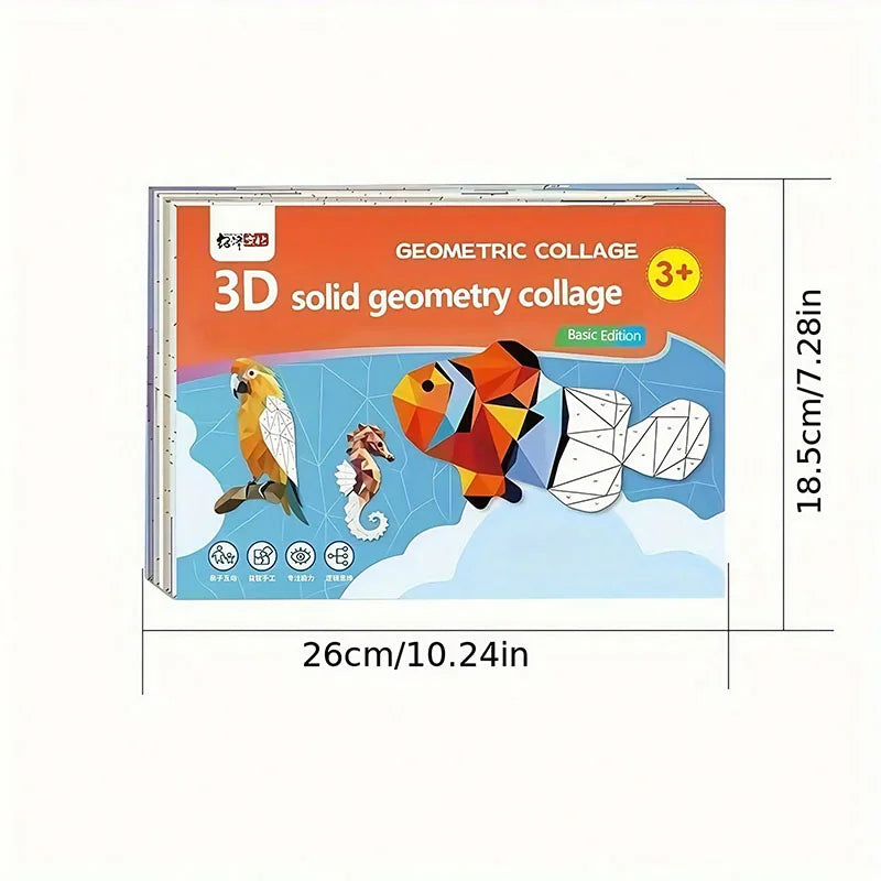 3D Effect Jigsaw Puzzle Stickers