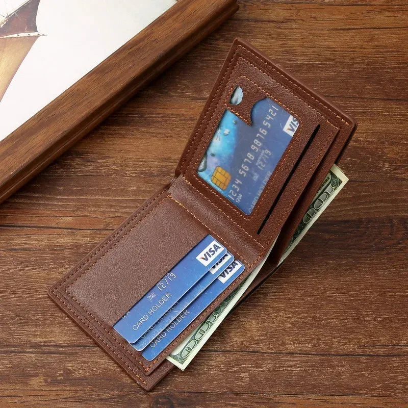 Men's soft PU leather wallet