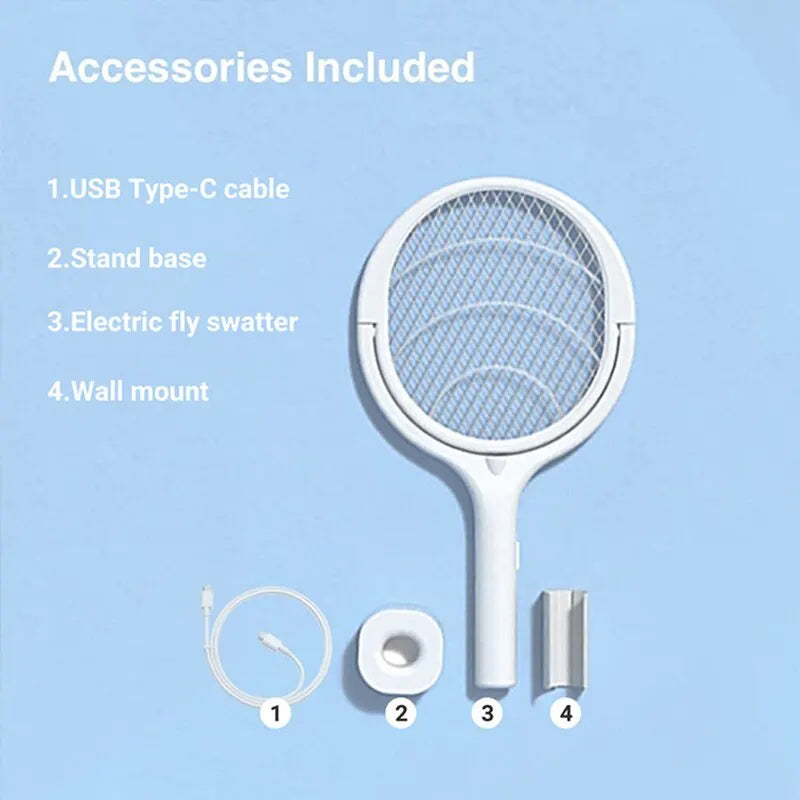 5 In 1 Fast Charging Racket Mosquito Swatter