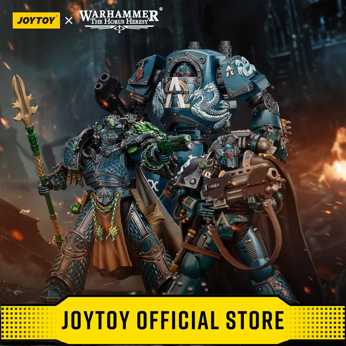 JOYTOY Warhammer The Horus Heresy Alpha Legion Alpharius Primarch of the XXth Legion Saboteur Consul Contemptor Dreadnought