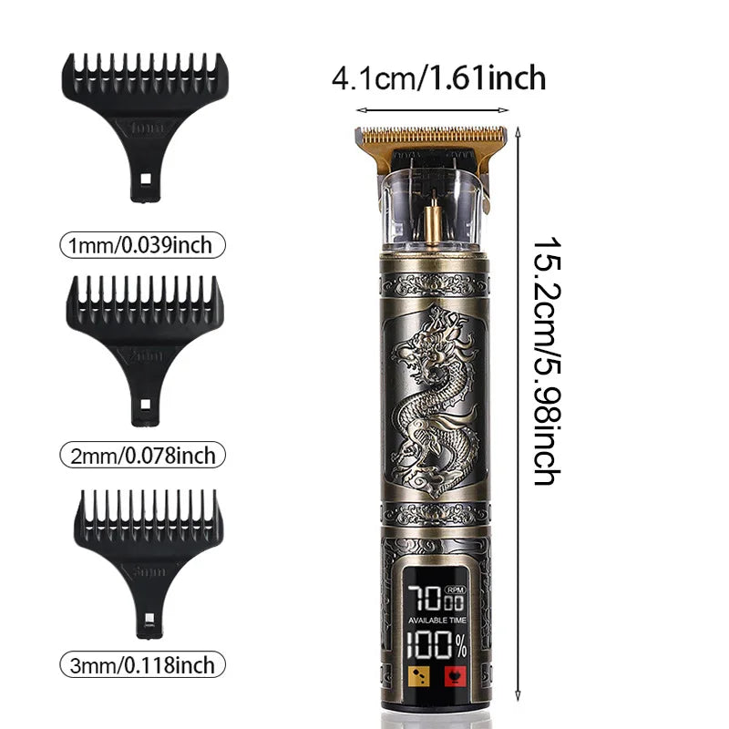 Three-speed Variable Gear T9 Hair Trimming Electric Shaver