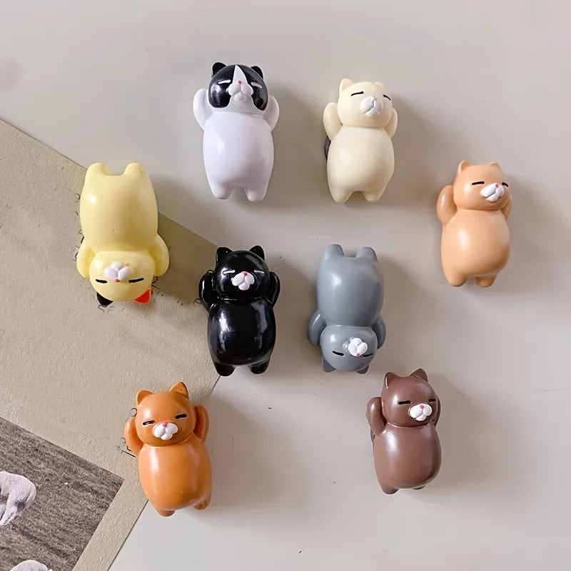 Cat refrigerator magnets 6/8Pcs