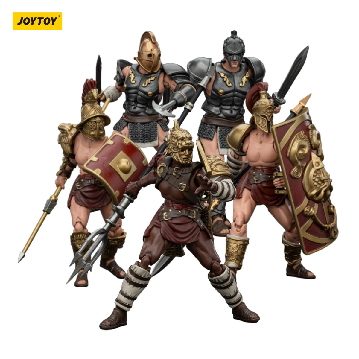 JOYTOY 1/18 Action Figures Anime 10.8cmRoman Gladiator Hasta Thraex Dimachaerus Retiarius Secutor Gladiator