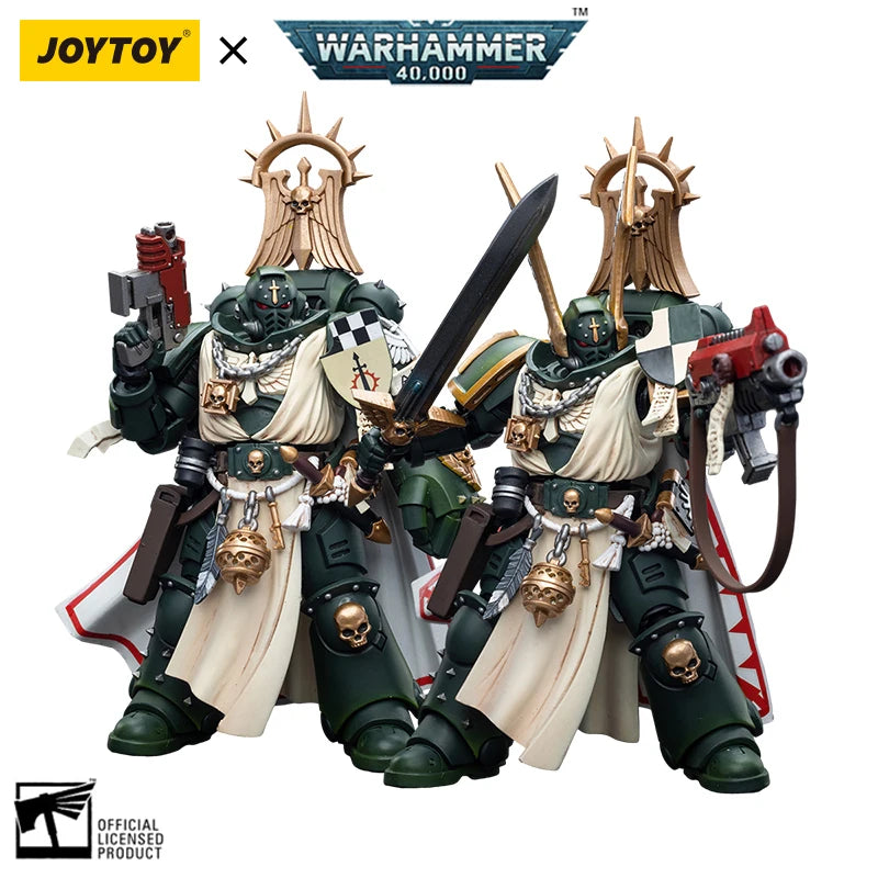JOYTOY Warhammer 40k 1/18 Action Figures Anime 12cm Dark Angels Master Lazarus Master with Power Fist