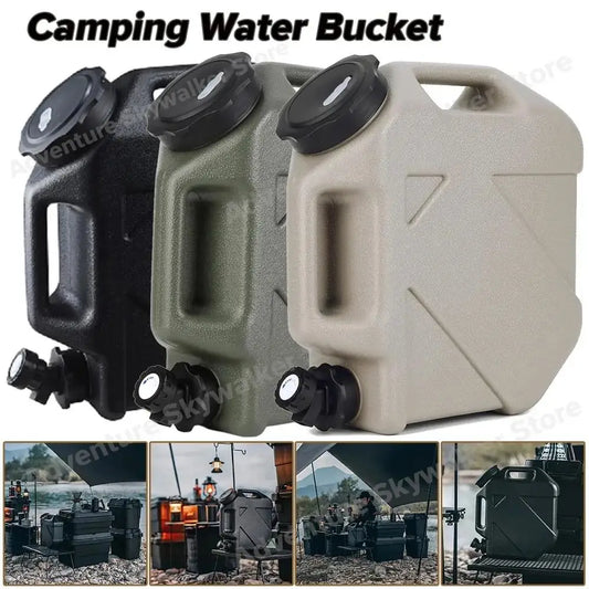 Camp Water Bucket Large Capacity Portable 3-12L