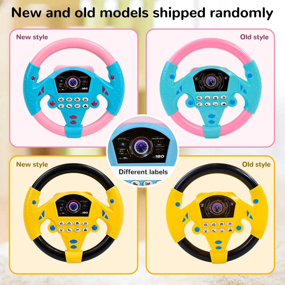 Steering Wheel Toy with Light Sound