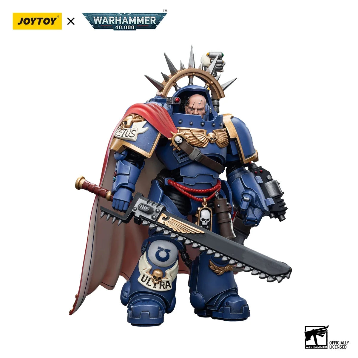 JOYTOY Warhammer 40k 1/18 Action Figures Anime Ultramarines Captain in Gravis Armour