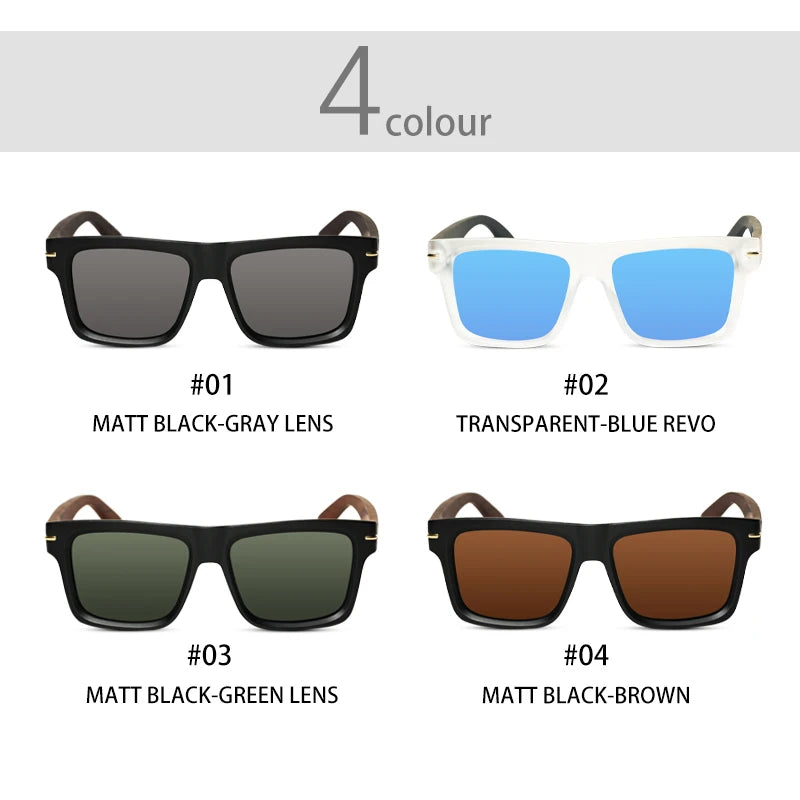 Wood Sun Glasses Man Natural Wooden Sunglasses Women Eyeglasses Polarizing Glasses UV Protection Eyewear Oi9909
