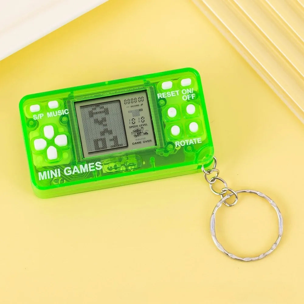 Mini Retro Handheld Game Console Keychain