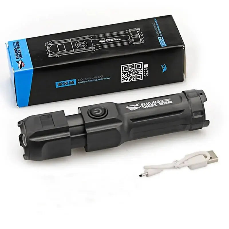 Strong LED Flashlights Telescopic Zoom