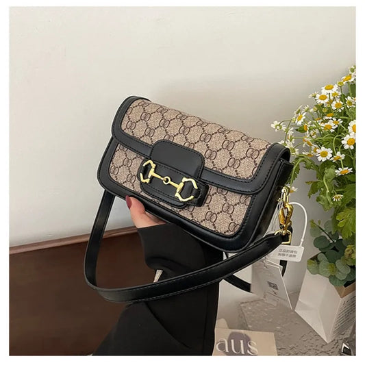 Vintage Horsebit Crossbody Shoulder Bag