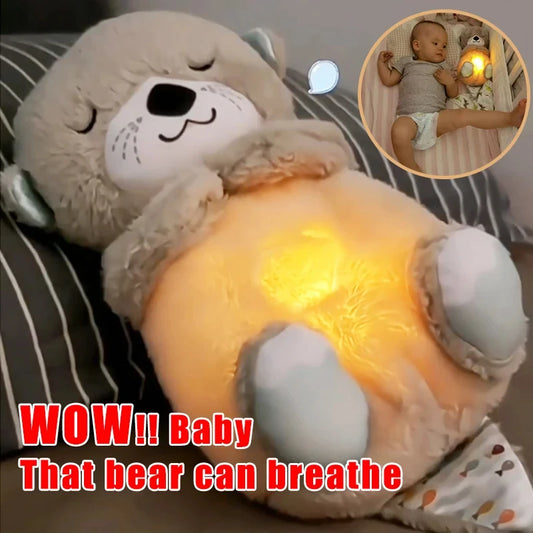 Breathing Bear Baby Soothing Otter Plush