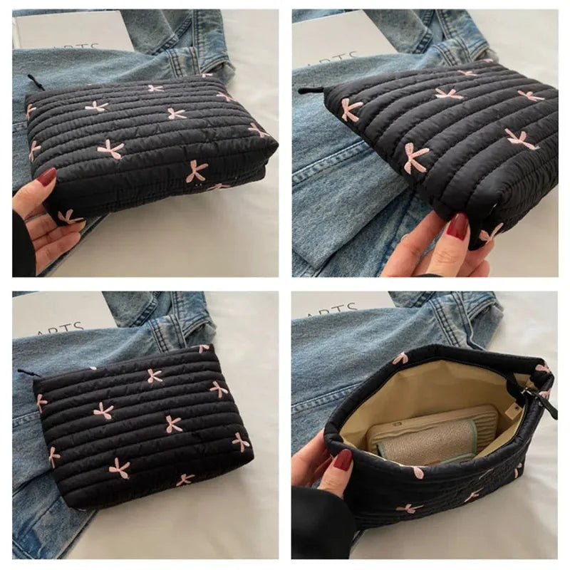 Cute Cosmetic Bag with Zipper Large Capacity