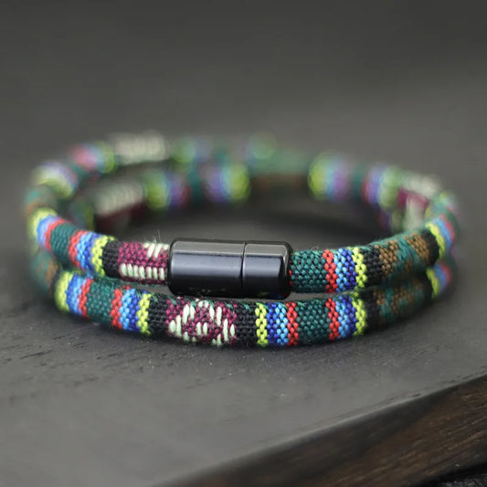 Men Bohemia Rope Magnetic Bracelet