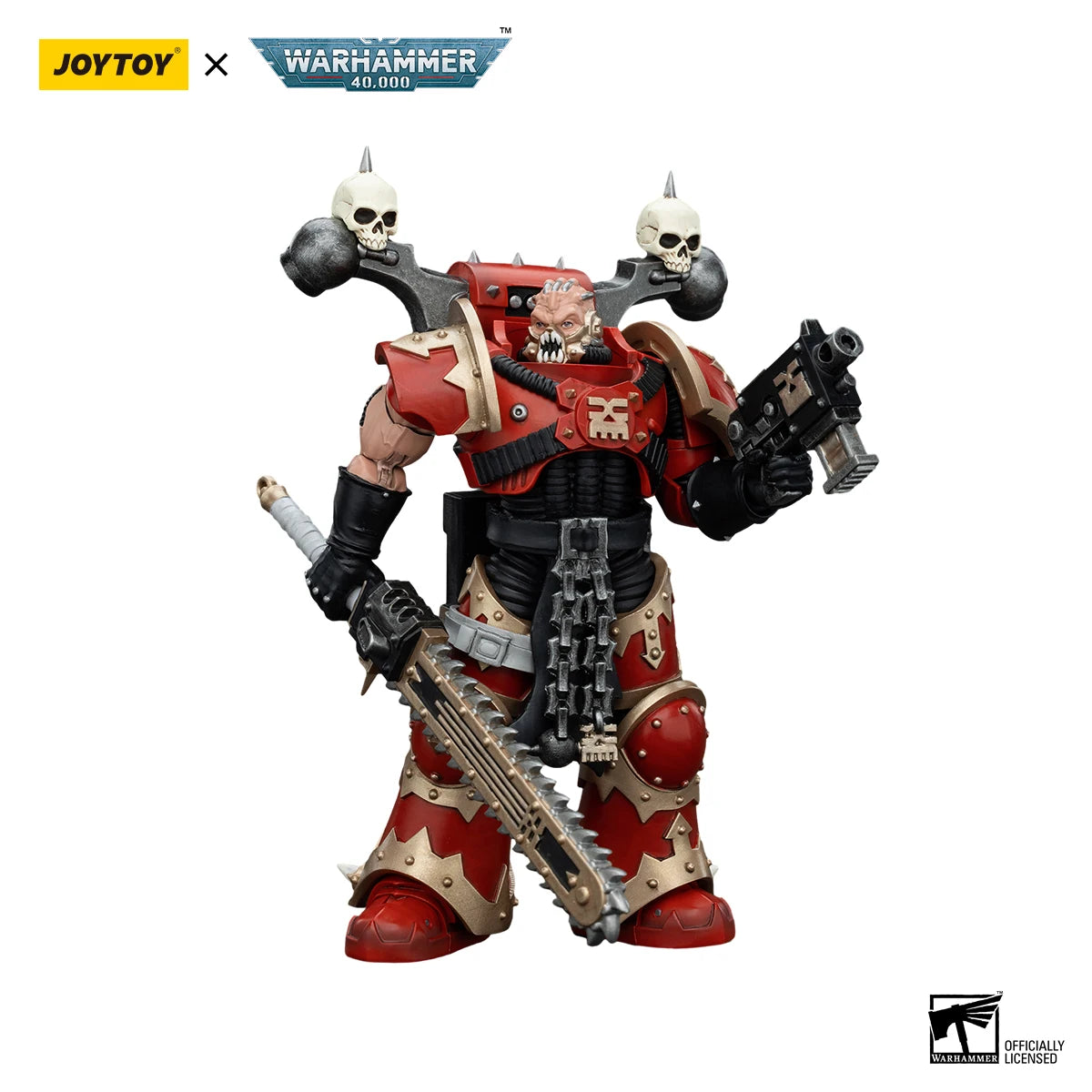 JOYTOY Warhammer 40k 1/18 Action Figures Anime 12.6cm World Eaters Khorne Berzerker