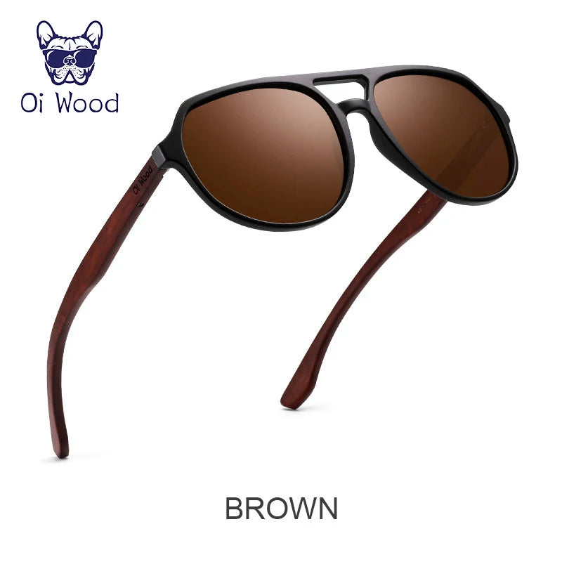 Oi Wood Brand Natural Wooden Sunglasses For Men Women Polarized Oculos De Sol