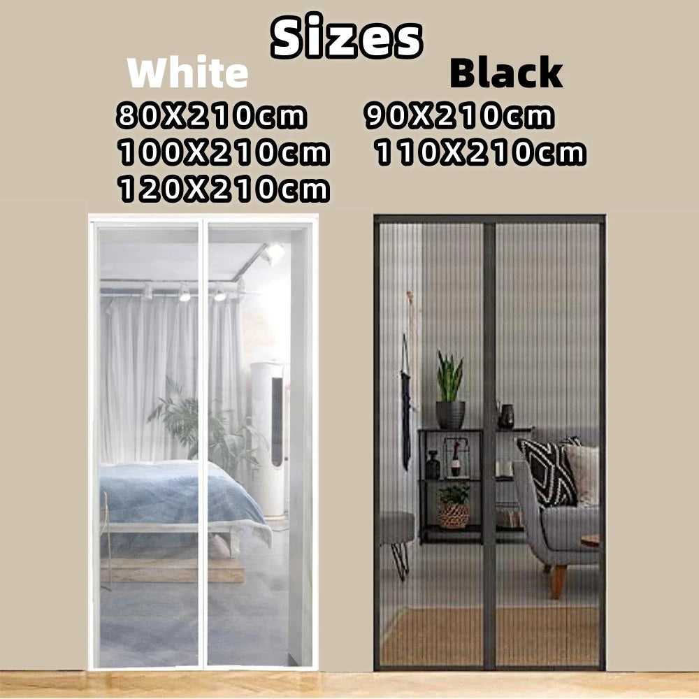 Magnetic Screen Door Curtain Anti Mosquito Automatic Closing