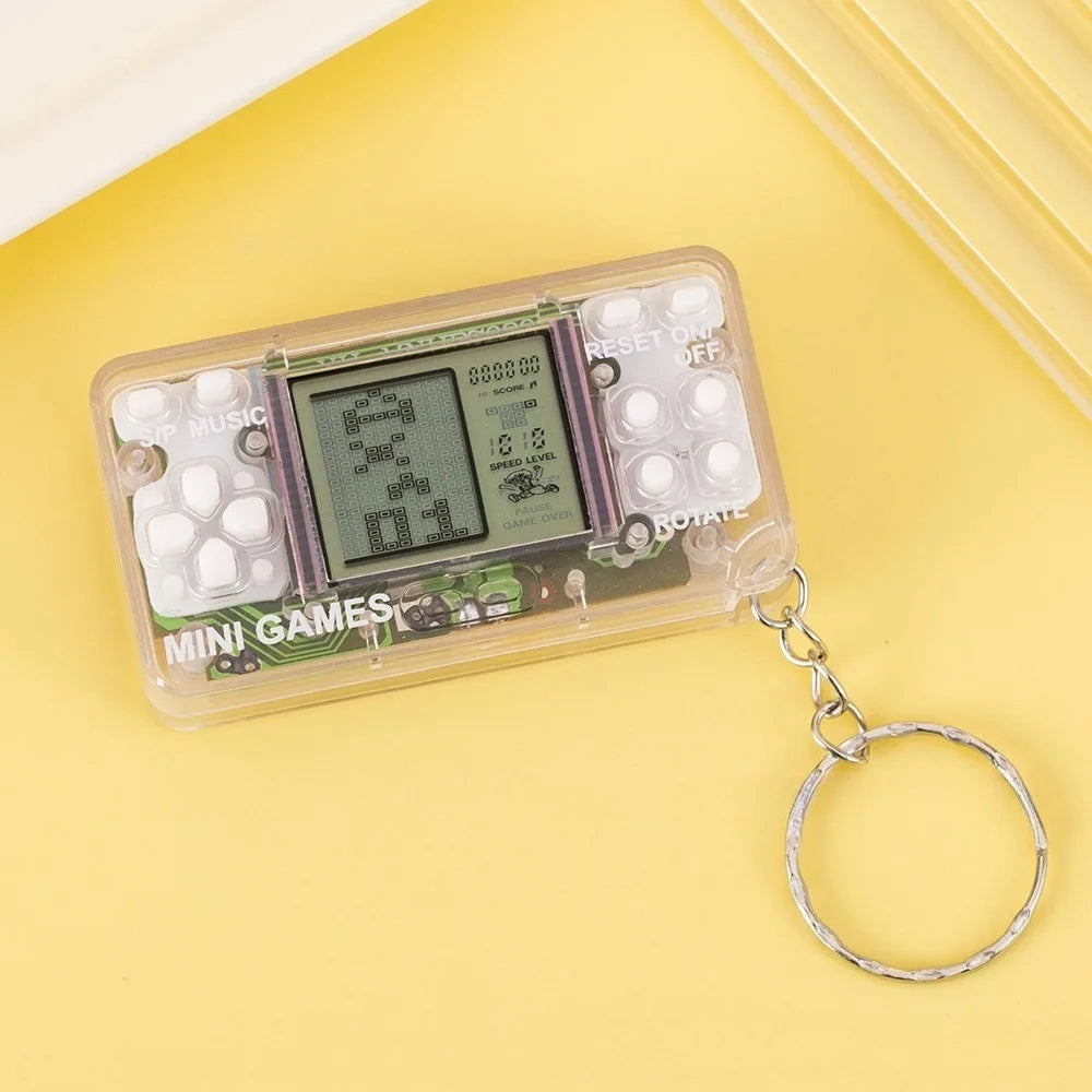 Mini Retro Handheld Game Console Keychain