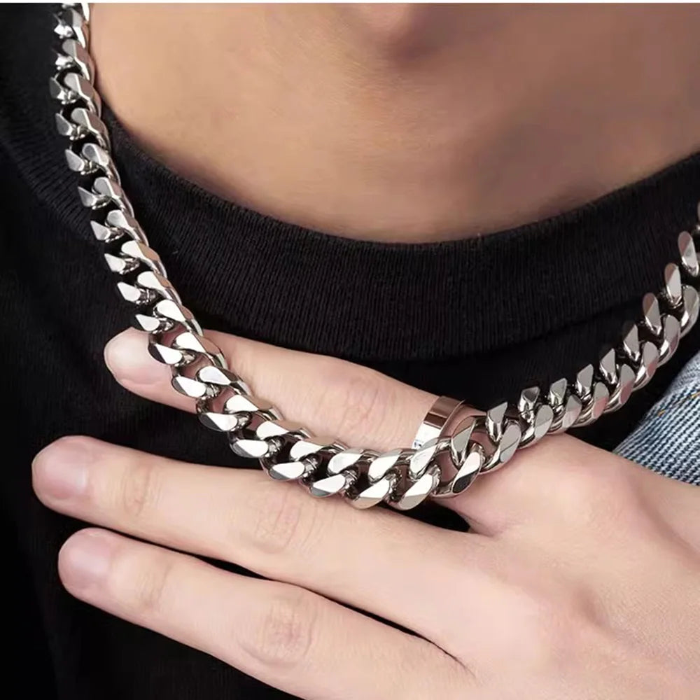 3/5/7mm Stainless Steel Cuban Link Chain