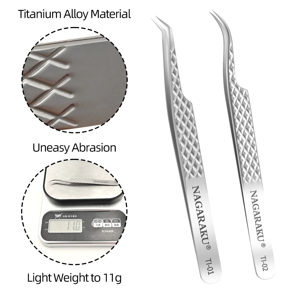 Eyelash Extension Tweezers Makeup Stainless Steel Eyelash 3D accurate Clip