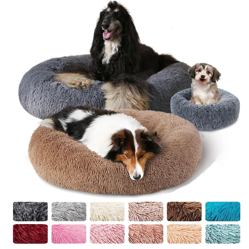 Soft Plush Round Pet Beds