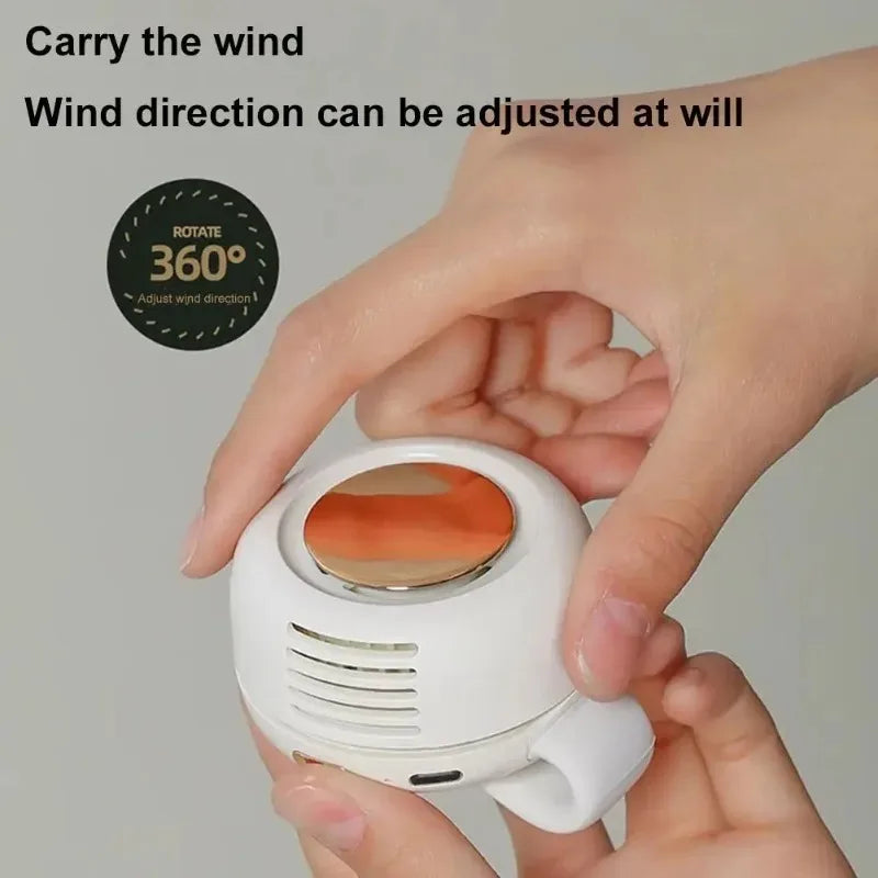 Portable Mini Bladeless Fan 3 Speed Adjustable Clip