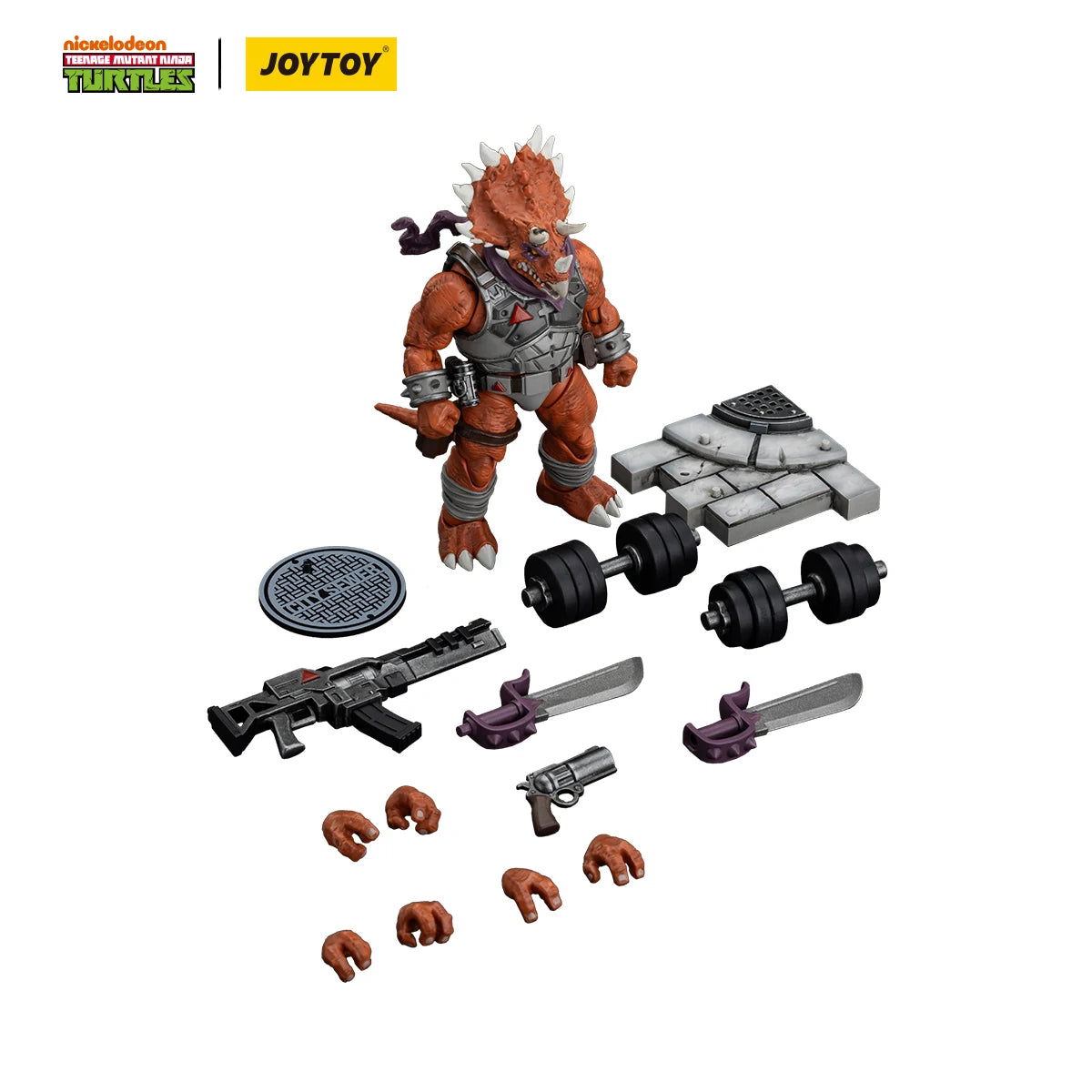 JOYTOY TMNT 1/18 Action Figures Anime 13.2cm Captain Zorax Adjutant Zork Triceraton Infantryman
