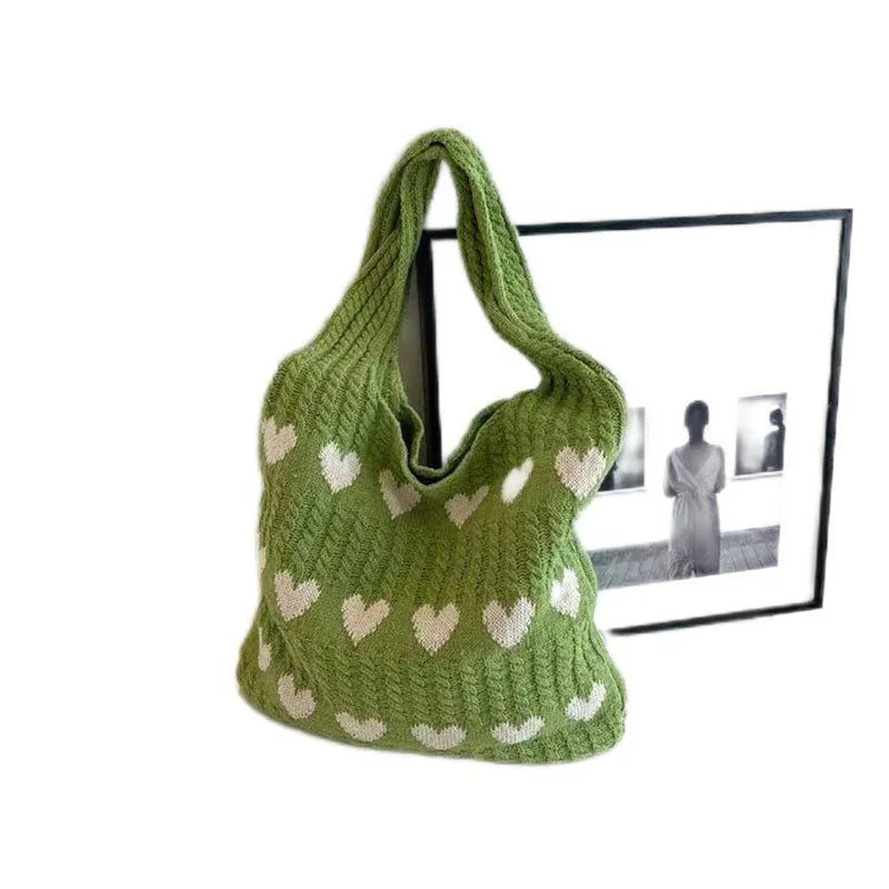 Knitted Love Shoulder Bag