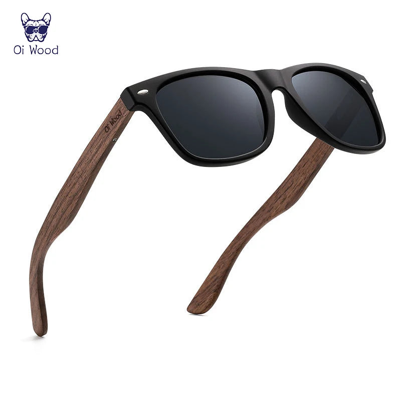 Oi Wood Wooden Sunglasses Men Polarized Fashion Sun Glasses Oculos De Sol Masculino New Accessory Original Box