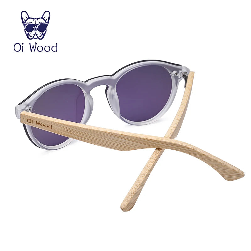 Oi Wood Polarized Bamboo Sunglasses Multi Color Uv Sun Glasses Driving Wind Lenses Trend Ladies Outdoor Personality Sunglasses