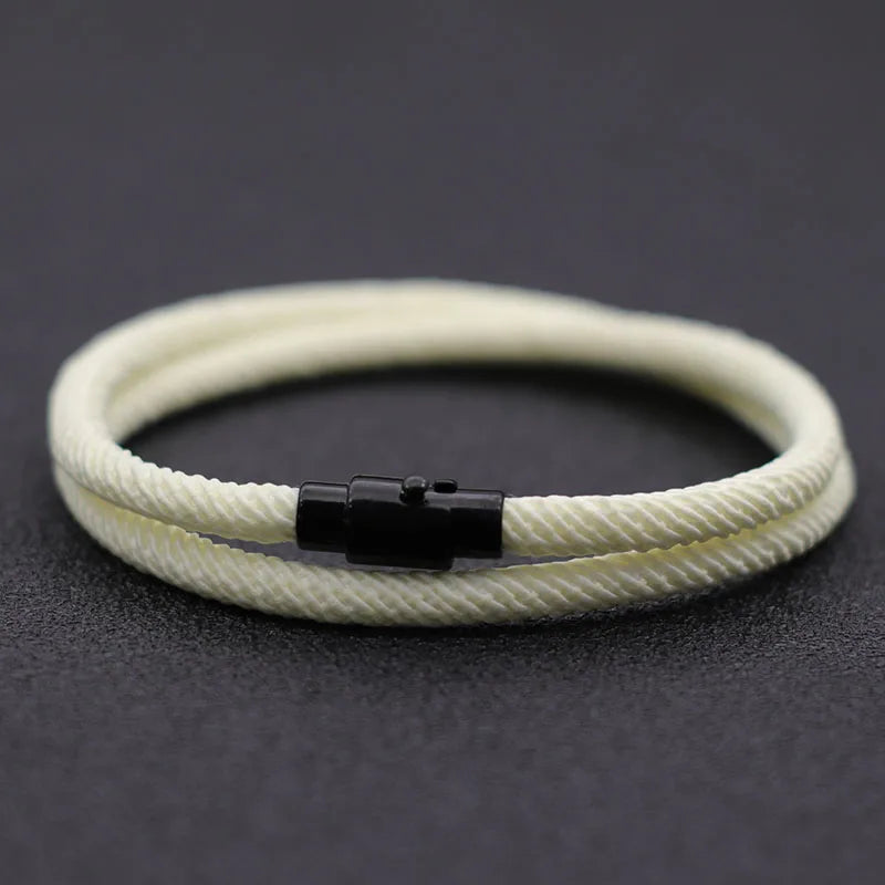 Minimalist Men Rope Magnetic Bracelet