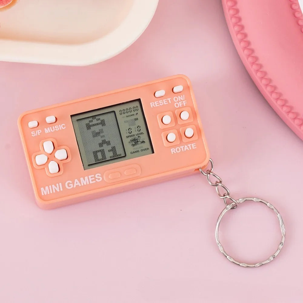 Mini Retro Handheld Game Console Keychain
