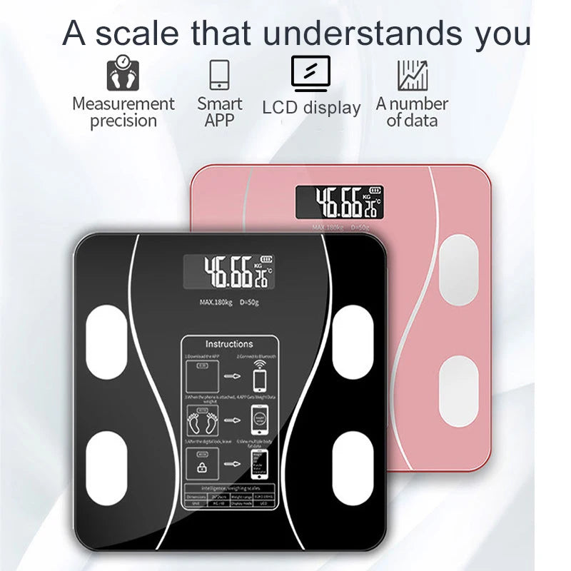 Wireless Digital Smart Body Fat Scale with Smartphone App