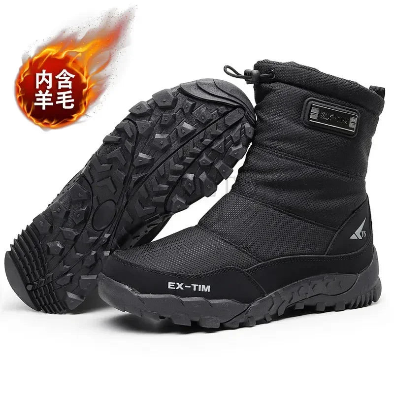 Snow Winter Boots Men Hiking Shoes Waterproof