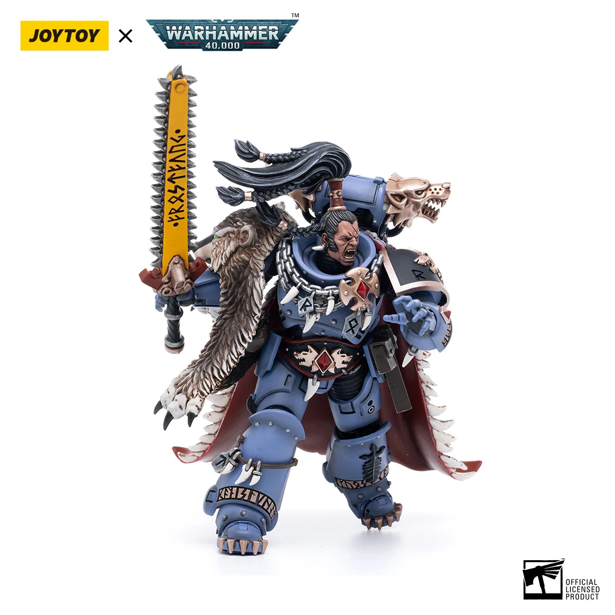 JOYTOY Warhammer 40k 1/18 Action Figures Space Wolves Ragnar Blackmane