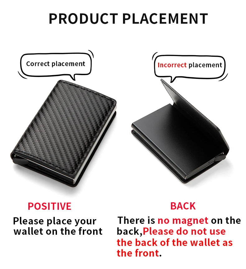 Minimalist RFID Blocking Men's Card Holder Wallet