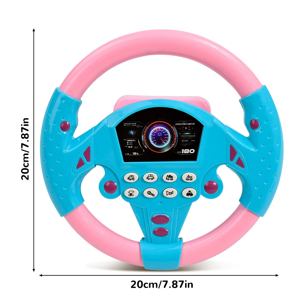Steering Wheel Toy with Light Sound