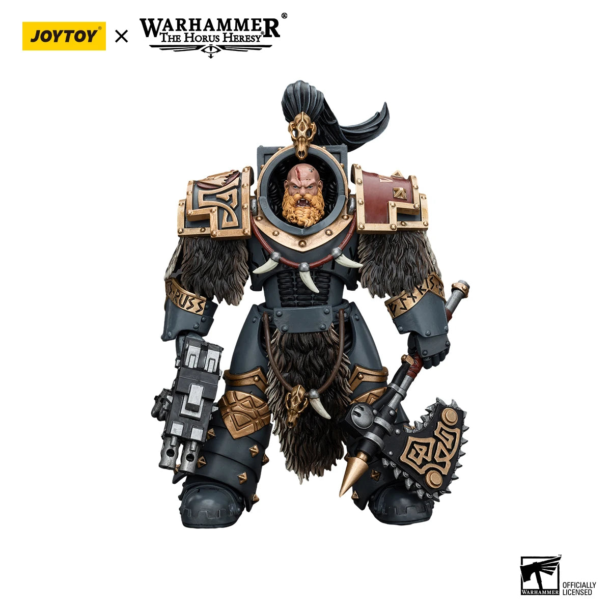 JOYTOY Warhammer 40k 1/18 Action Figures Space Wolves Varagyr Wolf Guard Squad