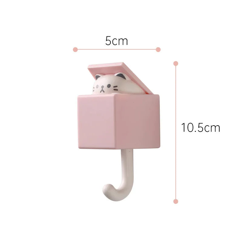 Wall Animal Decorative Hooks Cat Hooks