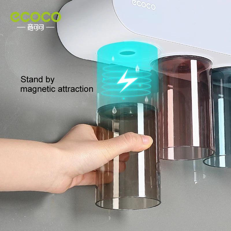 Bathroom Wall Toothbrush Organizer Set