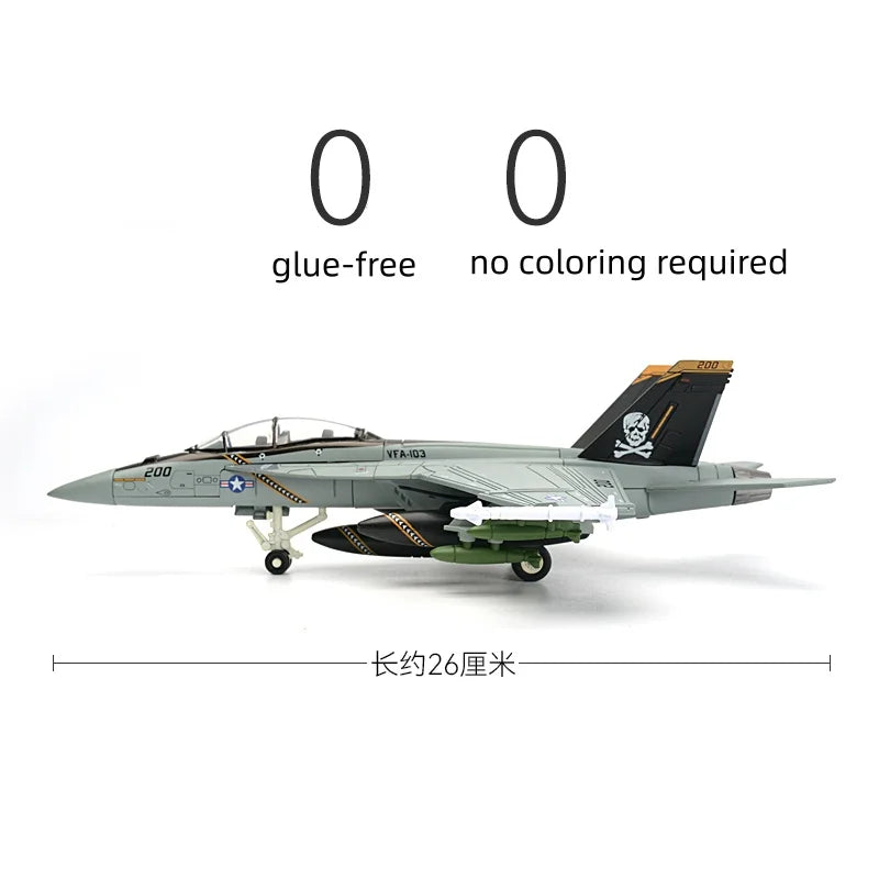 Aircraft Model Building Blocks US F-18 1:72