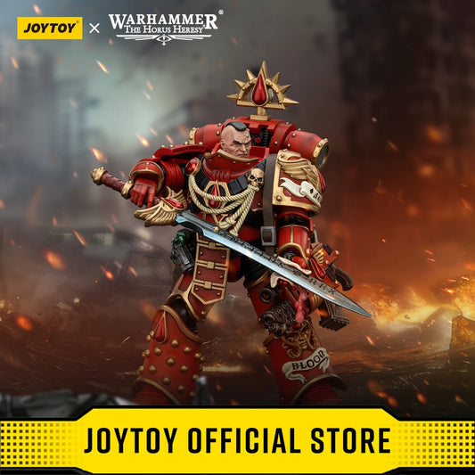 JOYTOY Warhammer 40k 1/18 Action Figures Anime 12.6cm Blood Angels Raldoron First Captain of the Blood Angels