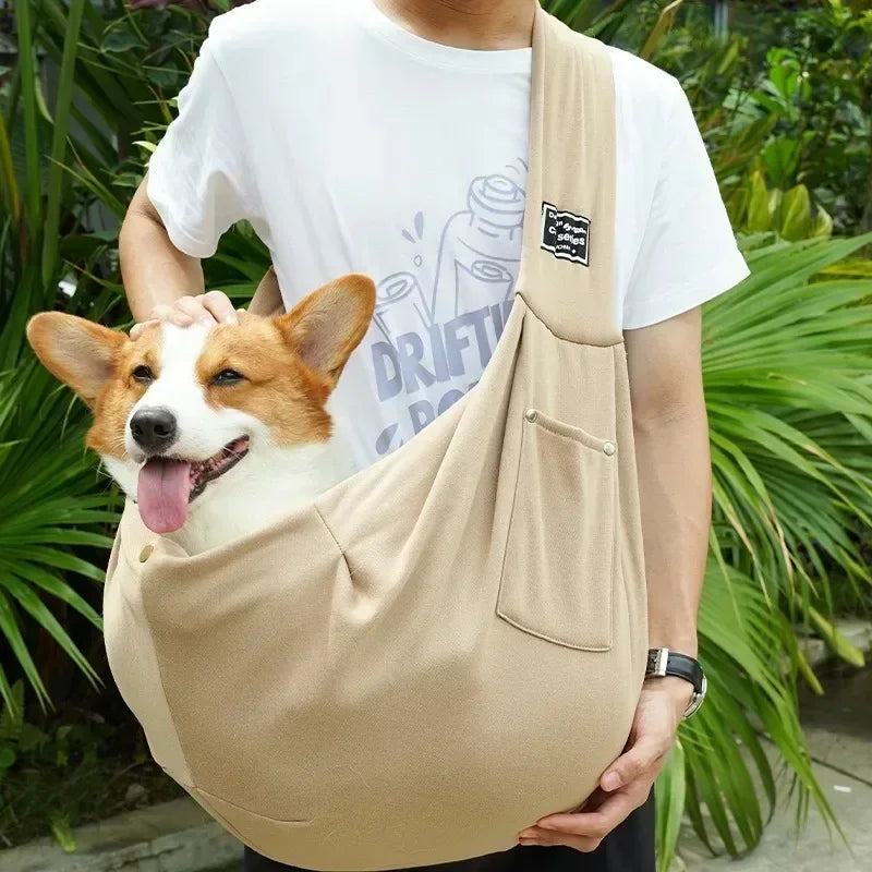 Cotton Crossbody Shoulder Pet Bag