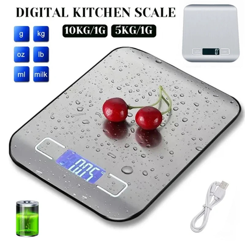 Digital Kitchen Scale 5kg/10kg Stainless Steel