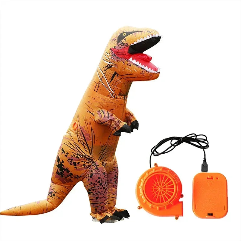 Tyrannosaurus rex inflatable costume mascot