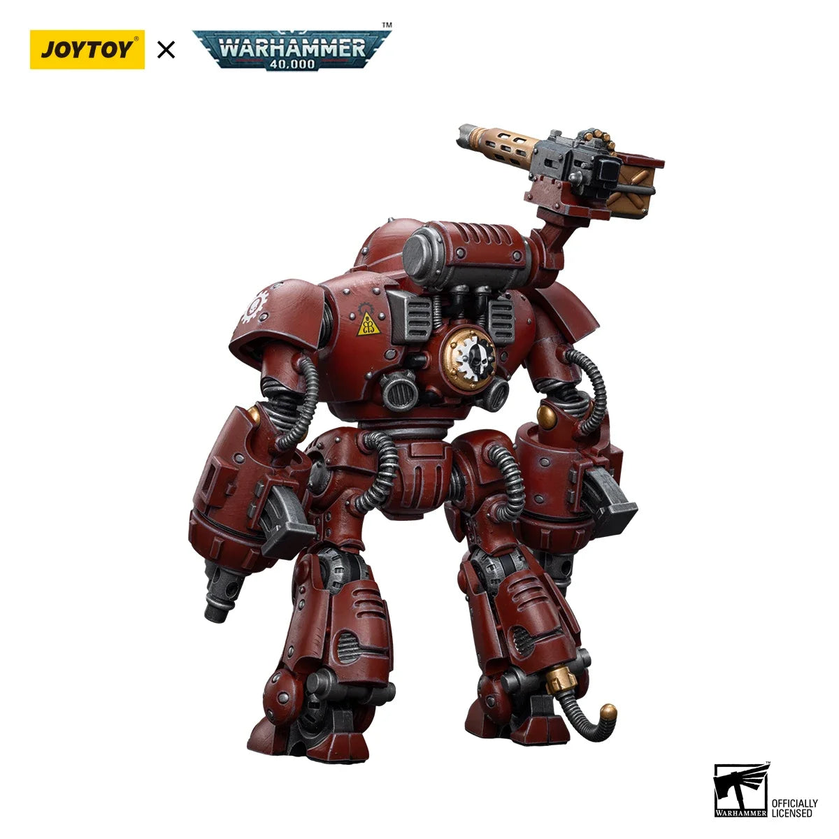 JOYTOY Warhammer 40k 1/18 Action Figures Mecha Anime 24cm Adeptus Mechanicus Kastelan Robot with Heavy Phosphor Blaste Model Toy